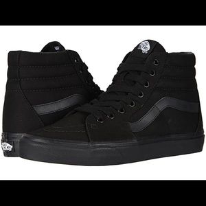 Vans black canvas SK8-Hi top